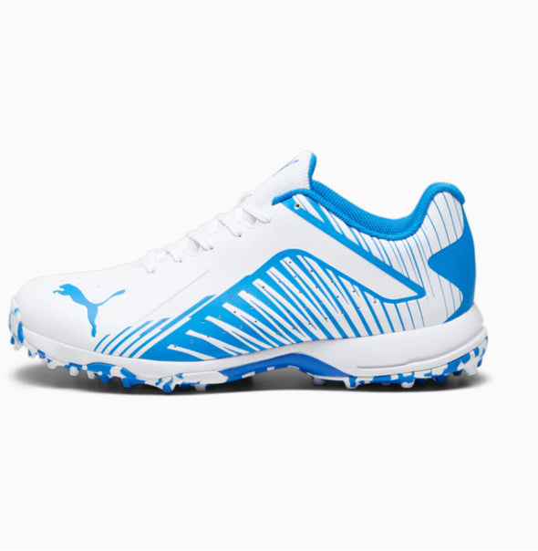 PUMA 22 FH VK RUBBER CRICKET SHOES - White-Ultra Blue