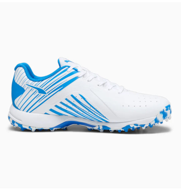 PUMA 22 FH VK RUBBER CRICKET SHOES - White-Ultra Blue