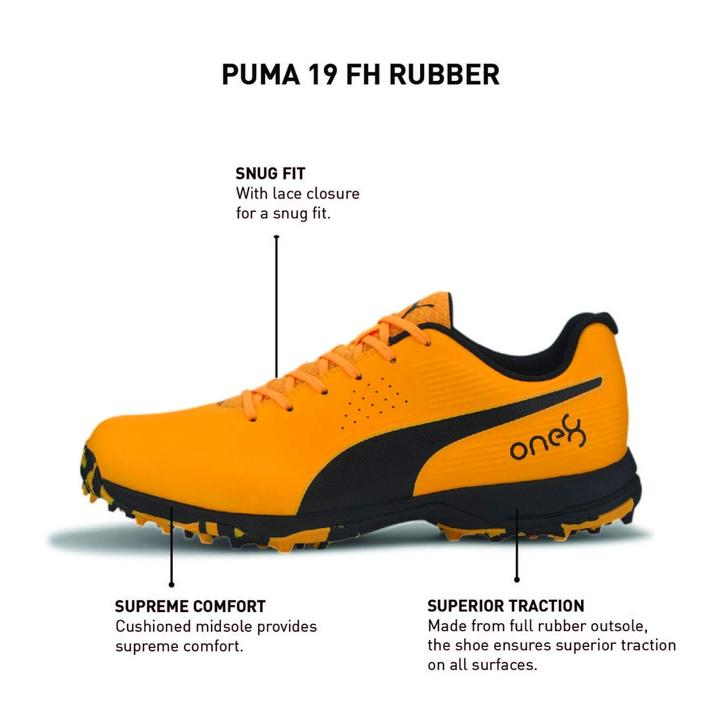 Met pensioen gaan Hollywood bevind zich Buy PUMA ONE8 Cricket Shoes Yellow/Black online at ProCricketShop.com –  Procricketshop